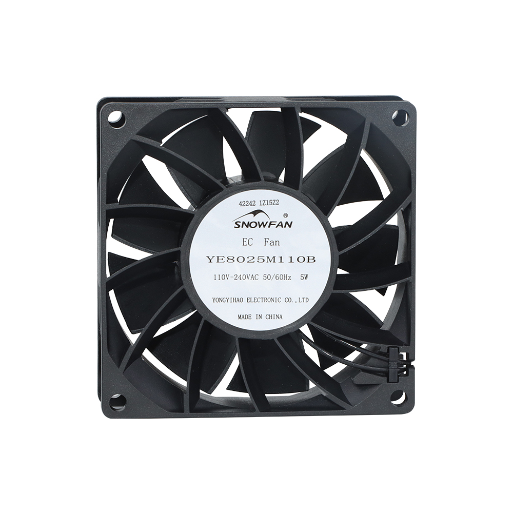 80x80x25mm Industrial Fans Cooling Electric axial flow EC fans