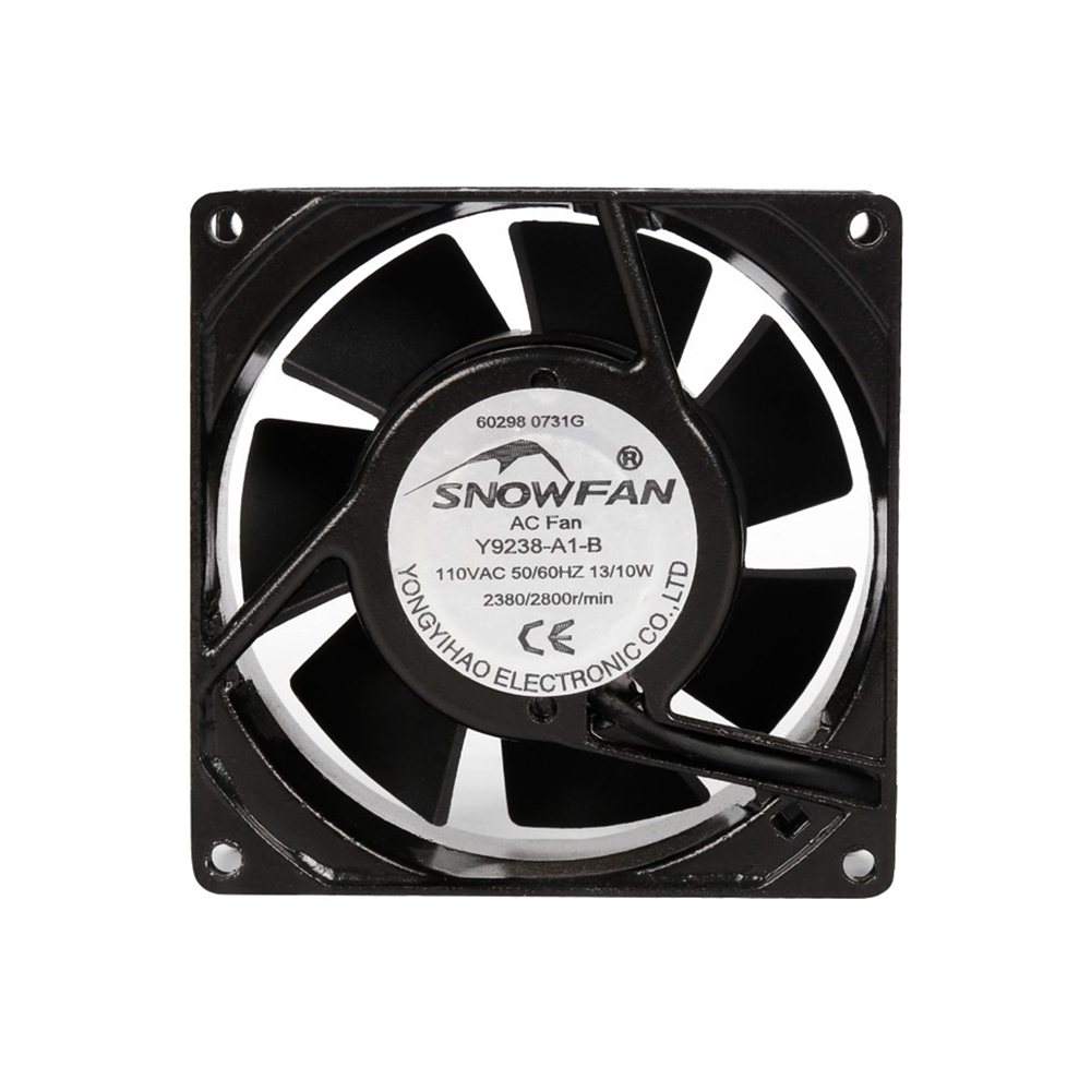 AC Cooling Fan 110V 115V 220V 230V 92mm*92mm*38mm fan, Dual Ball Bearing 2700RPM Powerful axial fan