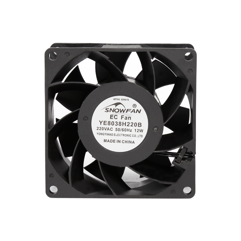 8038mm EC 80*8038mm Axial Flow Cooling Fan