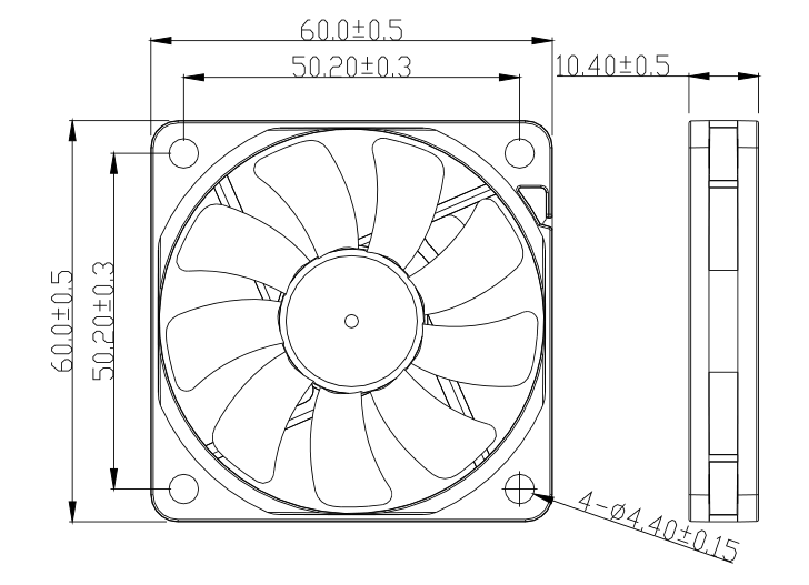 fan cooling 6010 12v dc fan(图1)
